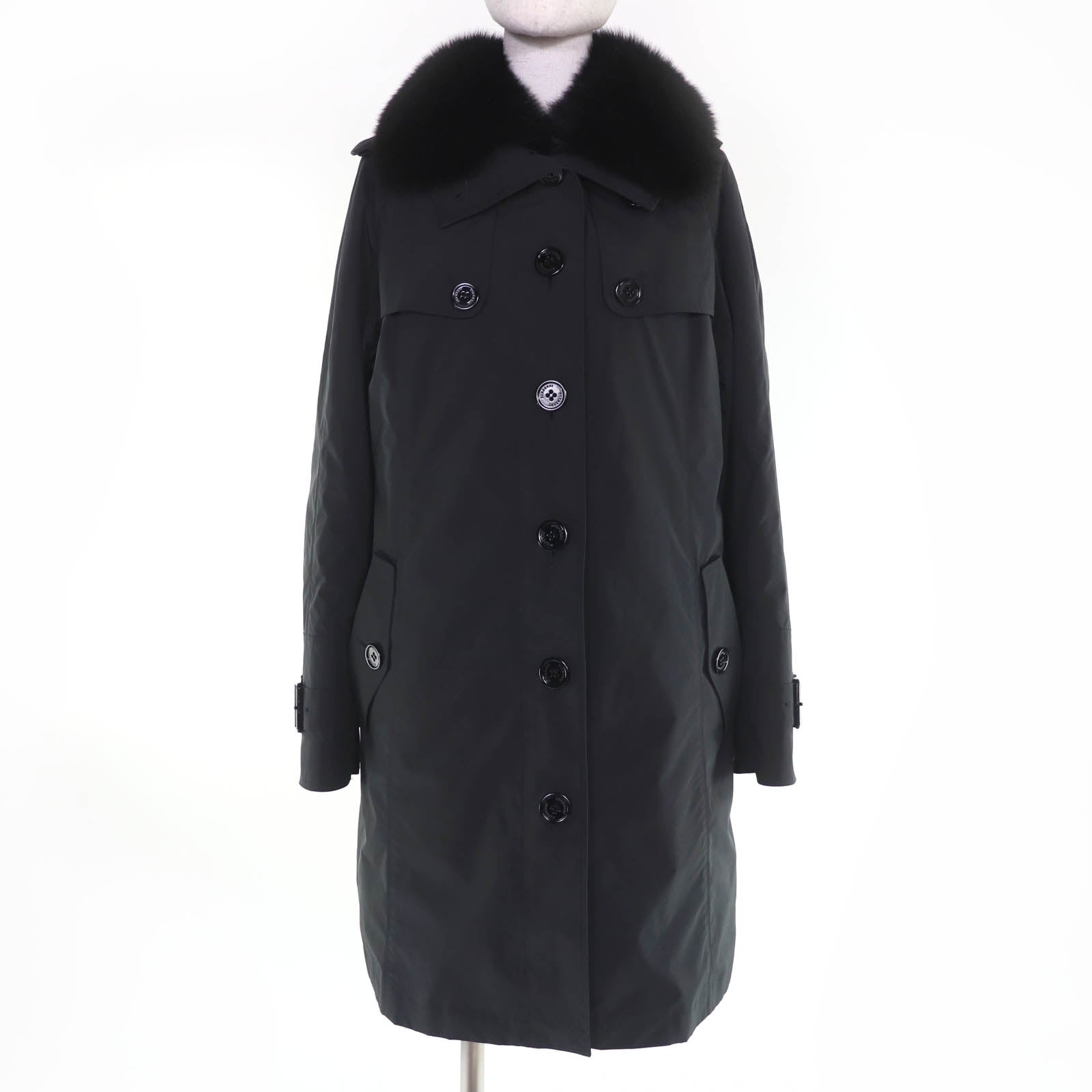 Burberry London Fox Fur Down Liner Coat