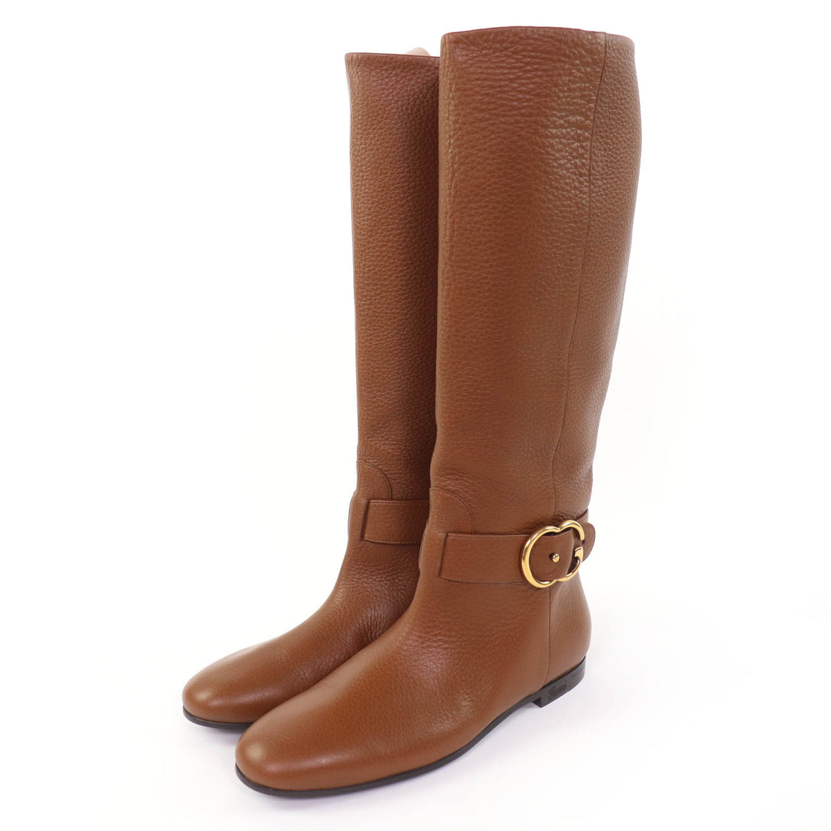 Gucci GG Metal Leather Boots