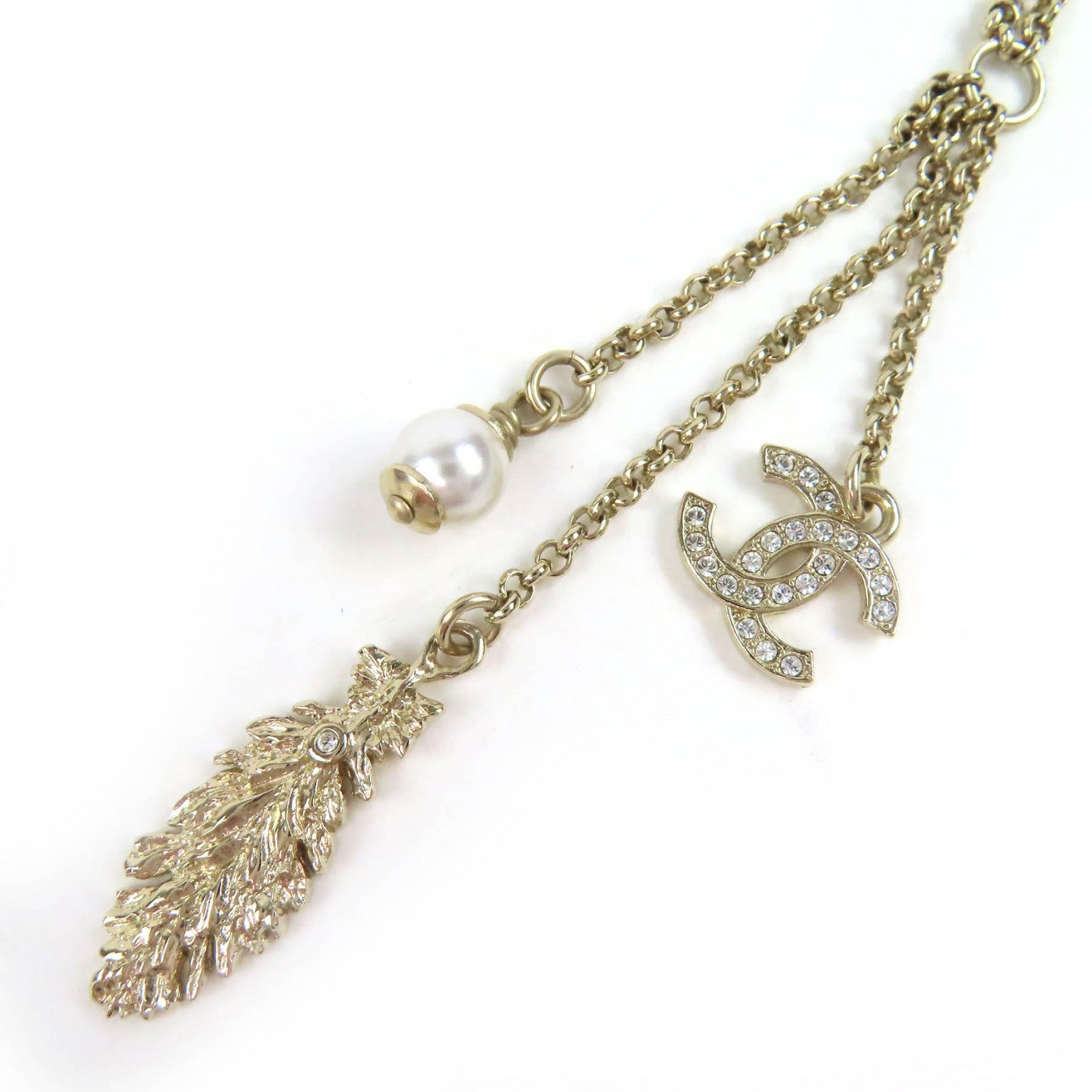 Chanel COCO Mark Pearl Necklace