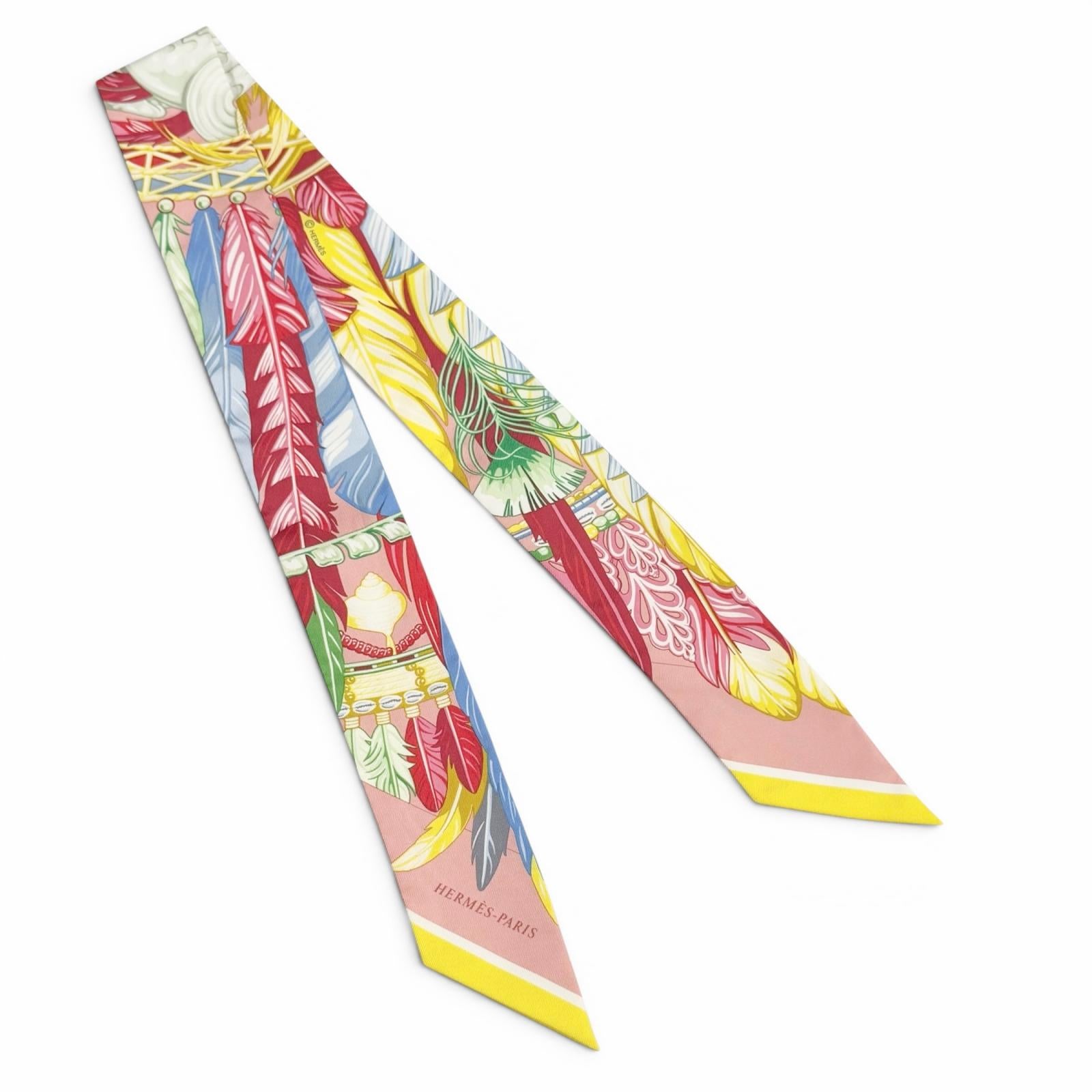 Hermes Danse Pacifique Silk Twilly
