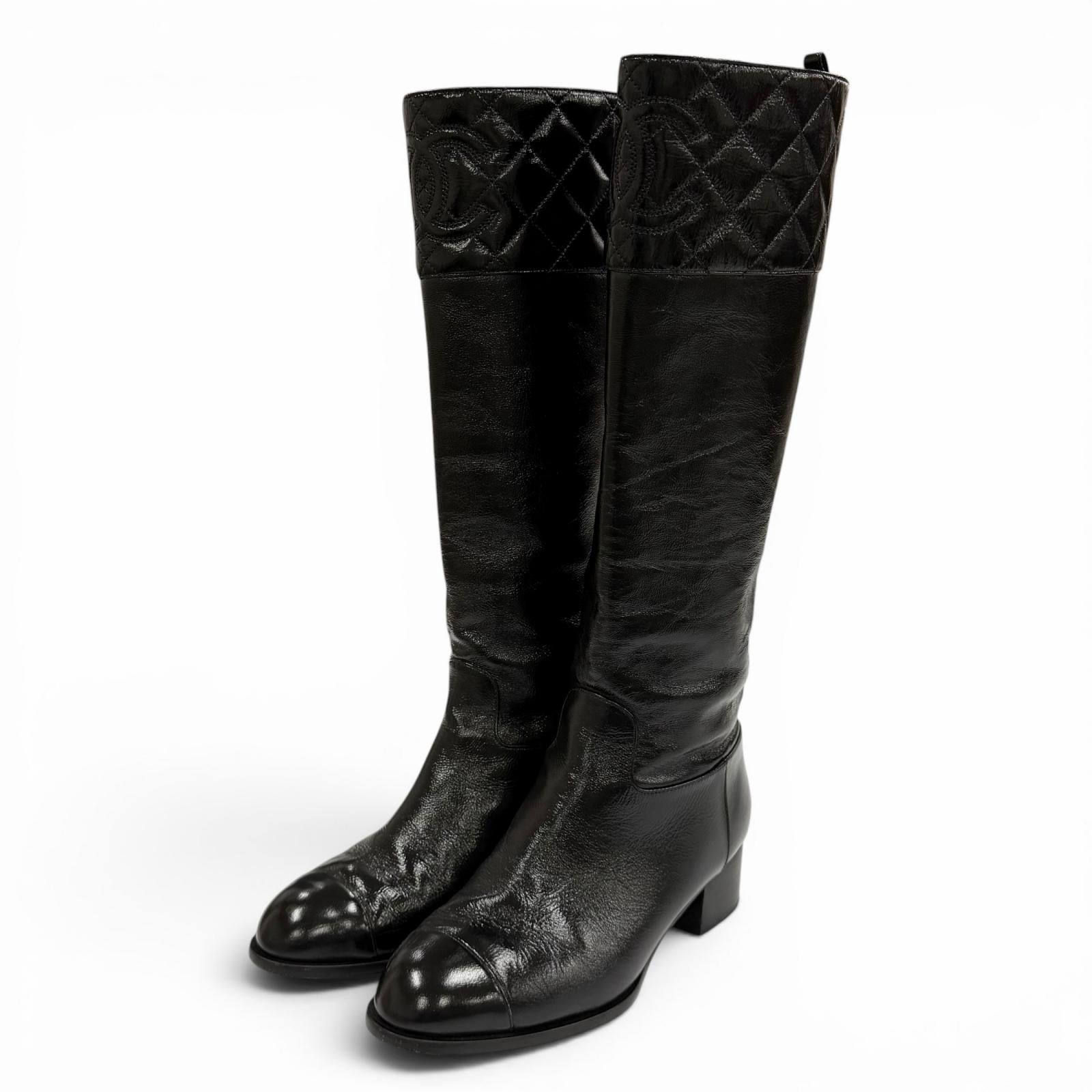 Chanel Leather Boots