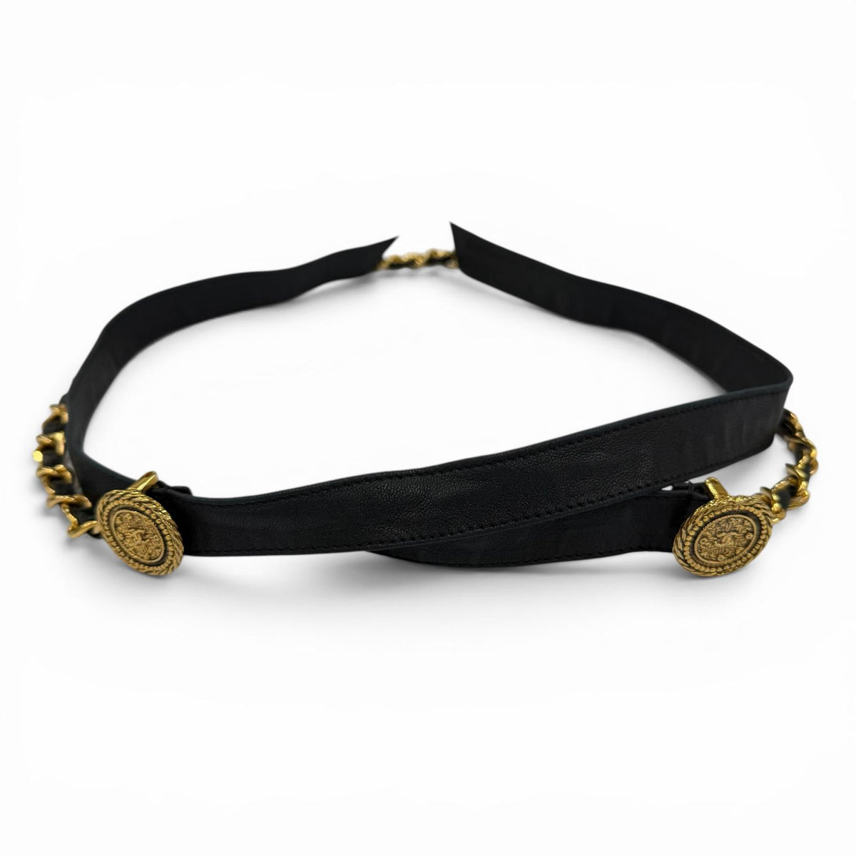 Chanel Leather Chain Belt