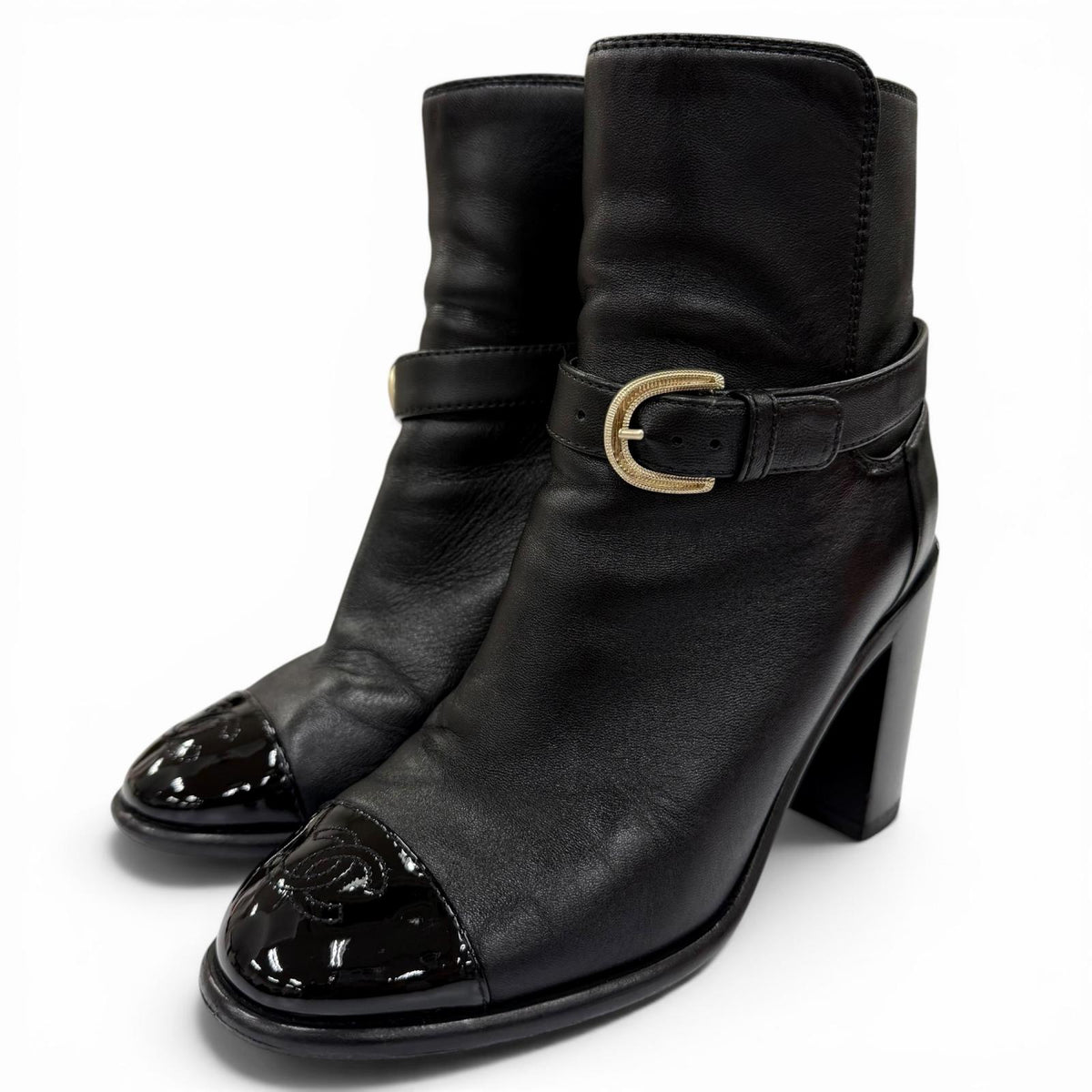 Chanel Leather Short Boots