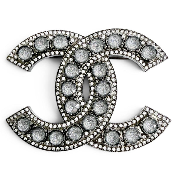 Chanel COCO Mark Rhinestone Brooch