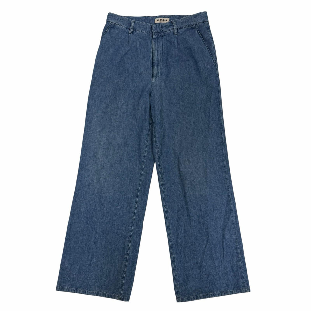 Miu Miu Cotton Denim Pants