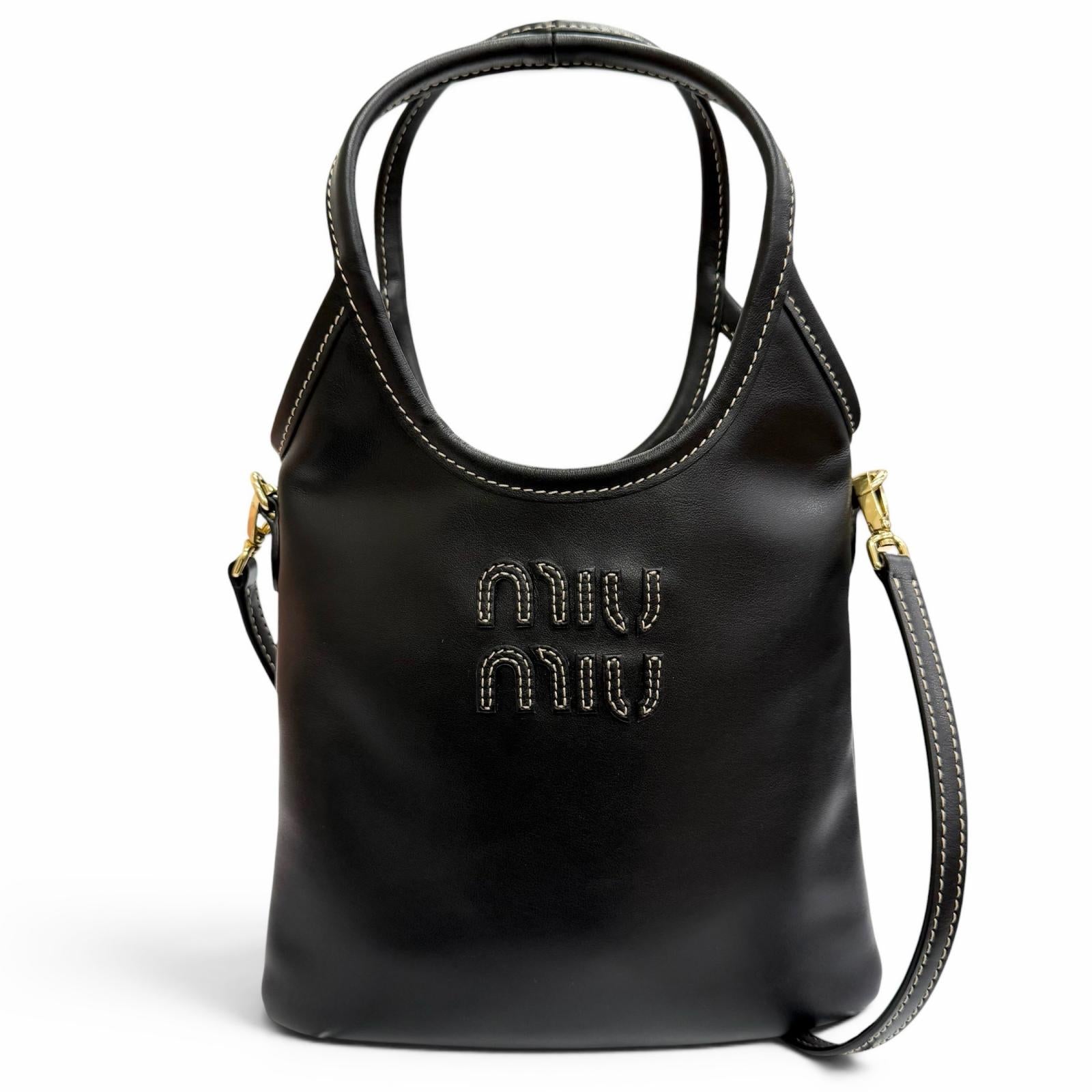 Miu Miu Ivy Leather 2way Shoulder Bag