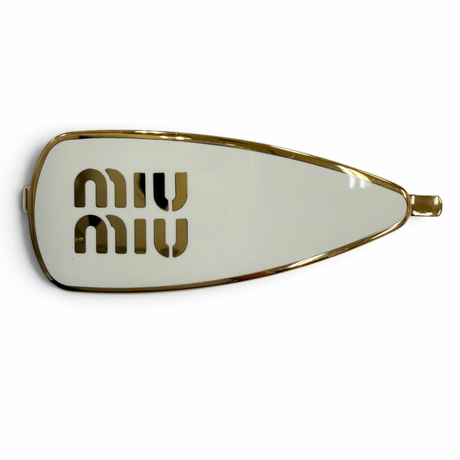 Miu Miu Logo Hair Clip Hair Accessory