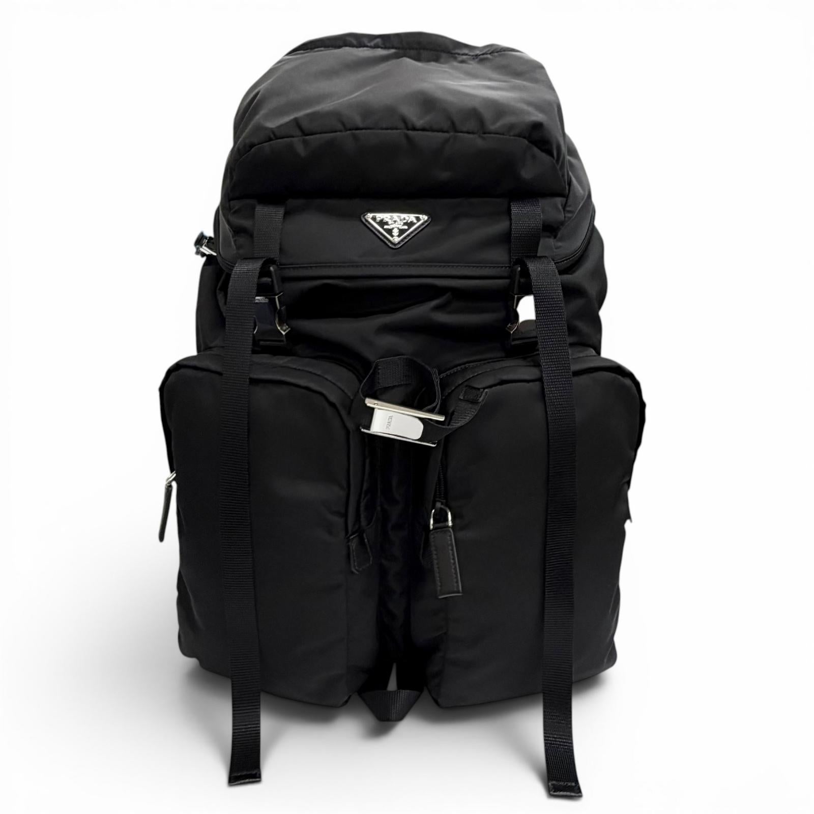 Prada Re-Nylon Leather Backpack