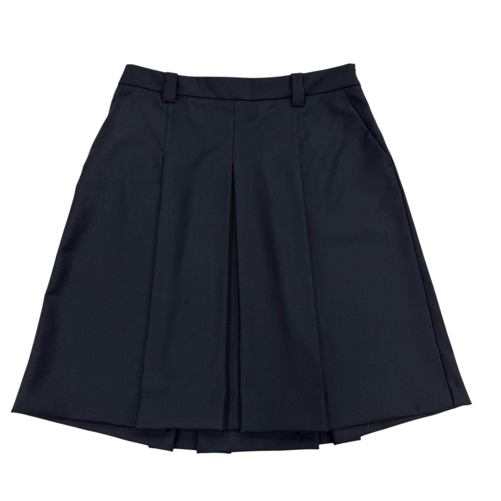 Miu Miu Wool Pleated Skirt