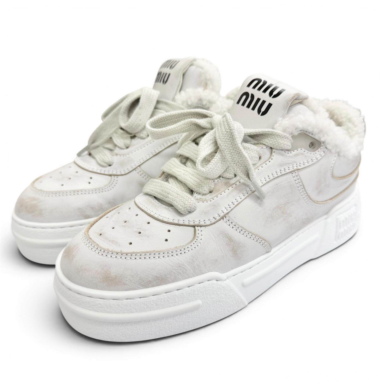 Miu Miu Calf Leather Sneakers