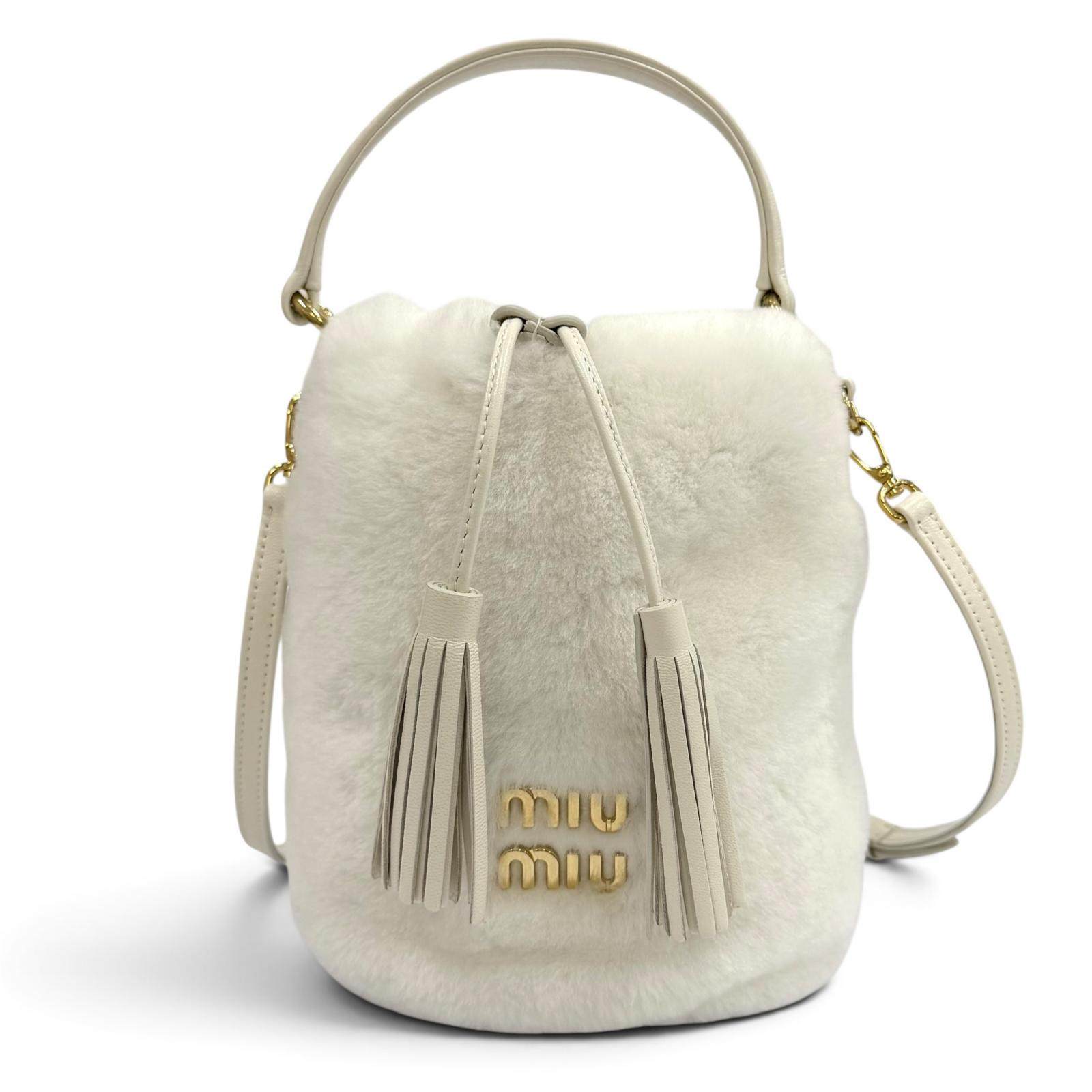 Miu Miu Shearling 2way Shoulder Bag