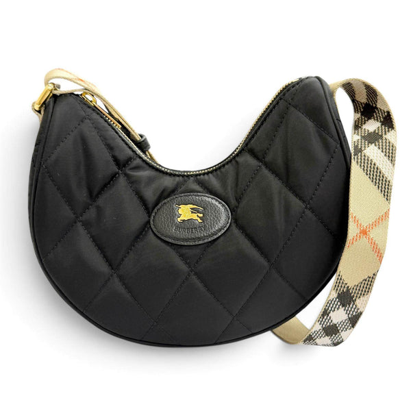 Burberry Nylon Horseshoe Shoulder Bag