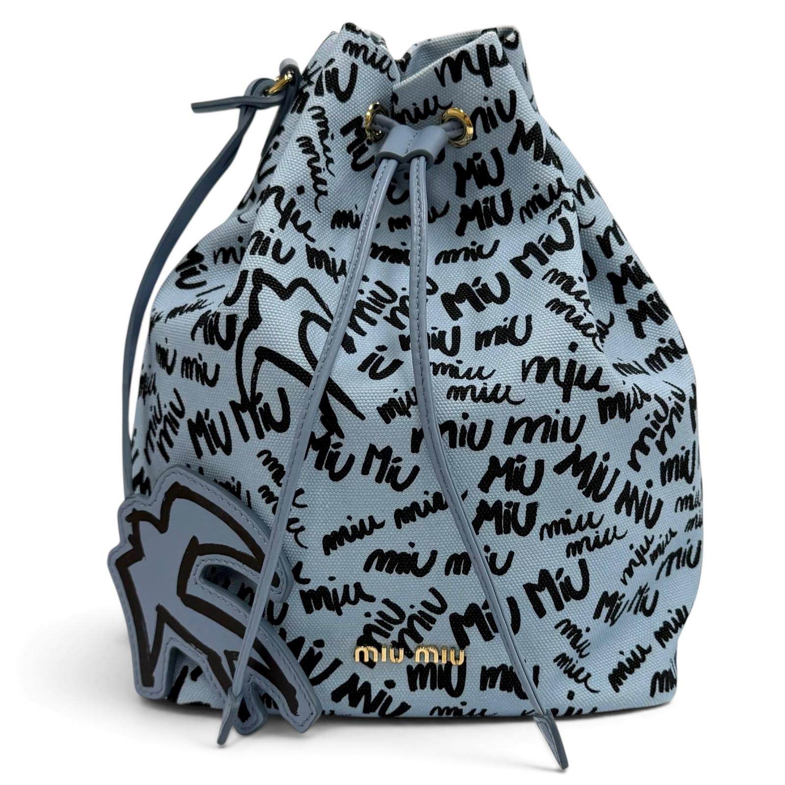 Miu Miu Cotton Drawstring Bag