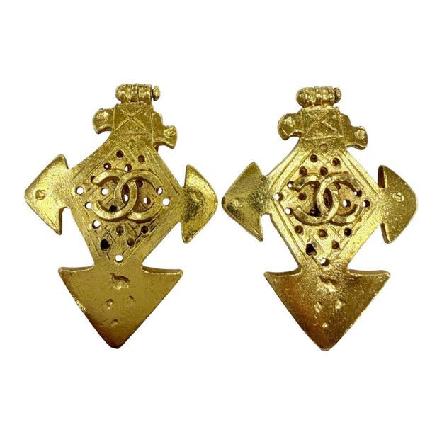 Chanel COCO Mark Cross Earrings