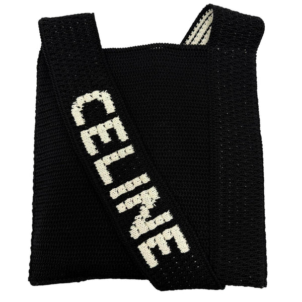 CELINE Crochet Cotton Shoulder Bag
