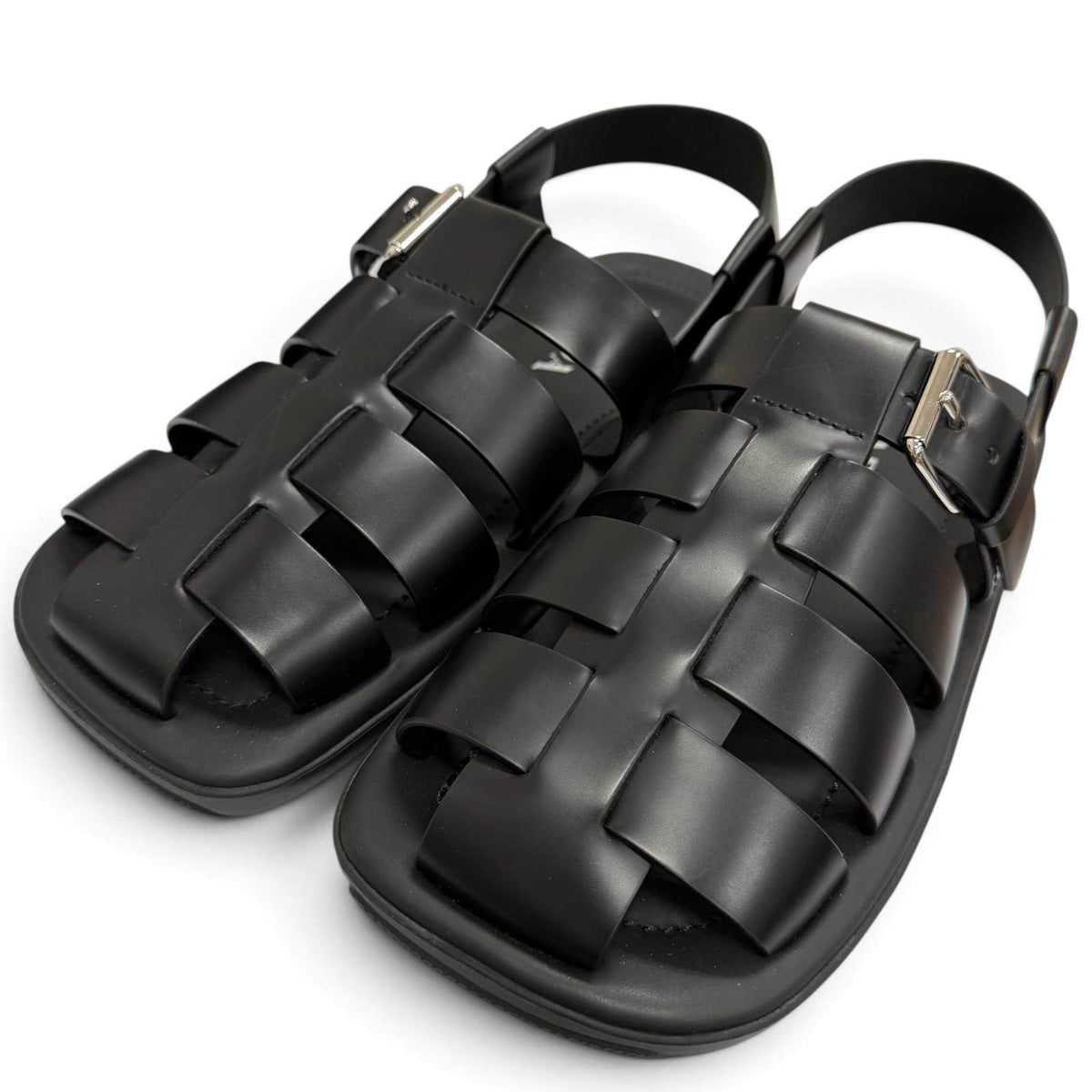 Prada Brushed Leather Sandals
