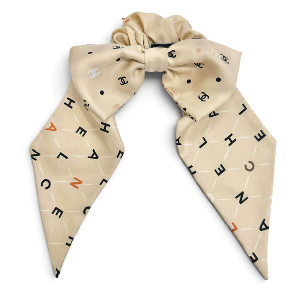 Chanel Coco Mark Silk Scrunchie Hair Accessory
