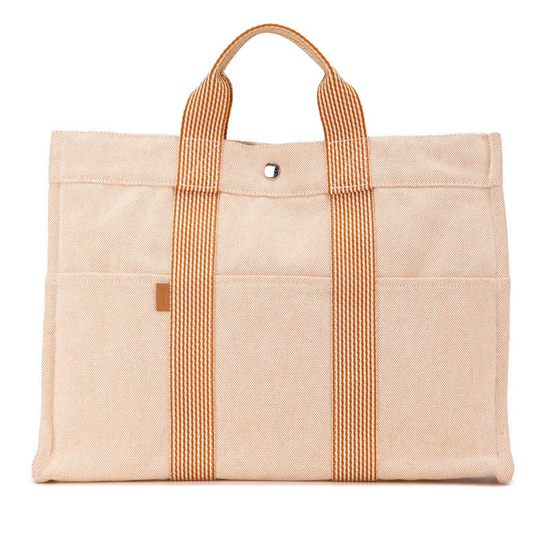 Hermes Canvas New Fourre-Tout MM Tote Bag