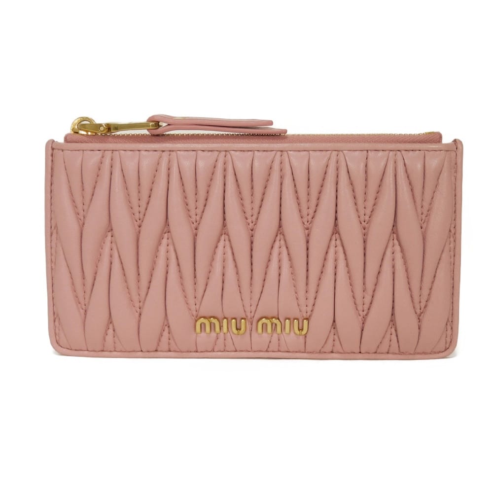 Miu Miu Matelassé Leather Coin Case