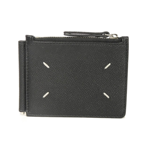 Maison Margiela Money Clip Wallet Grain Calf Leather Bifold Wallet