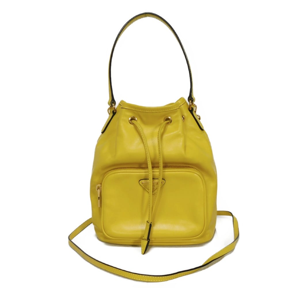 Prada Saffiano Duetto Bucket Handbag