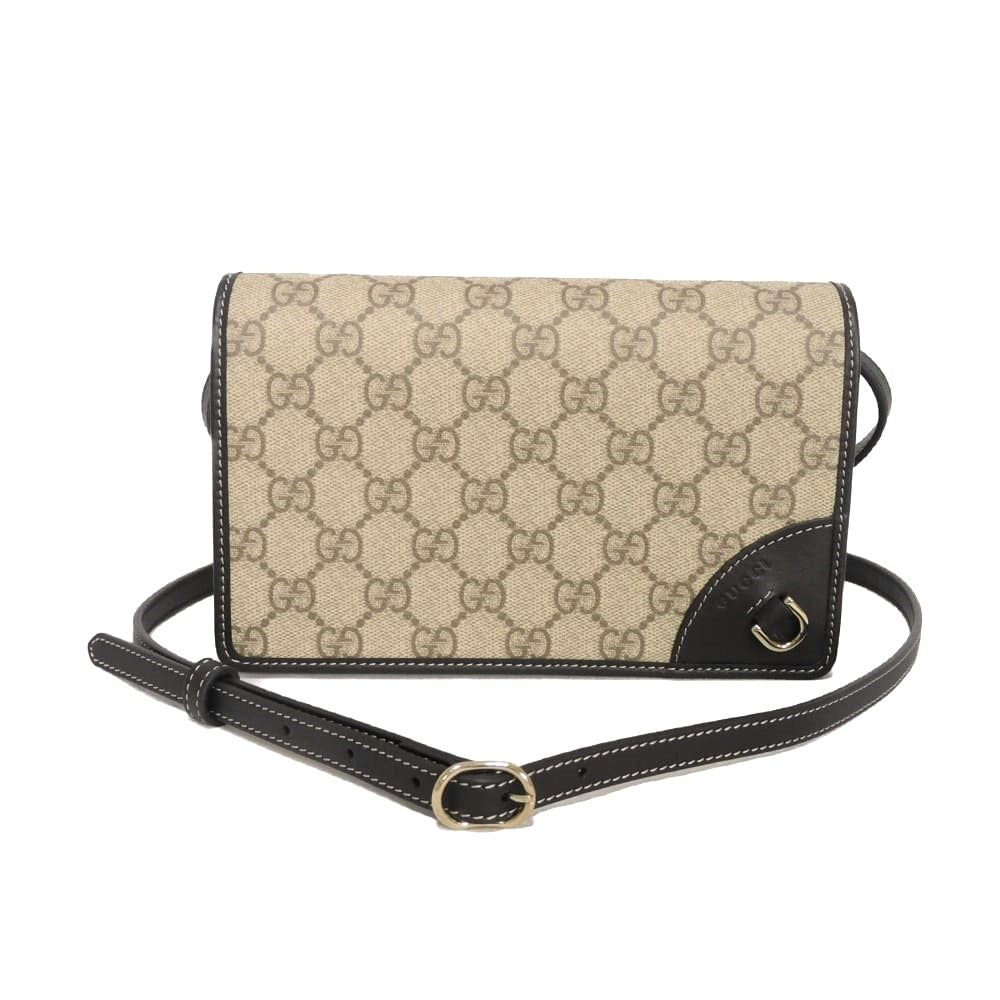 Gucci GG Emblem GG Supreme Super Mini Shoulder Bag