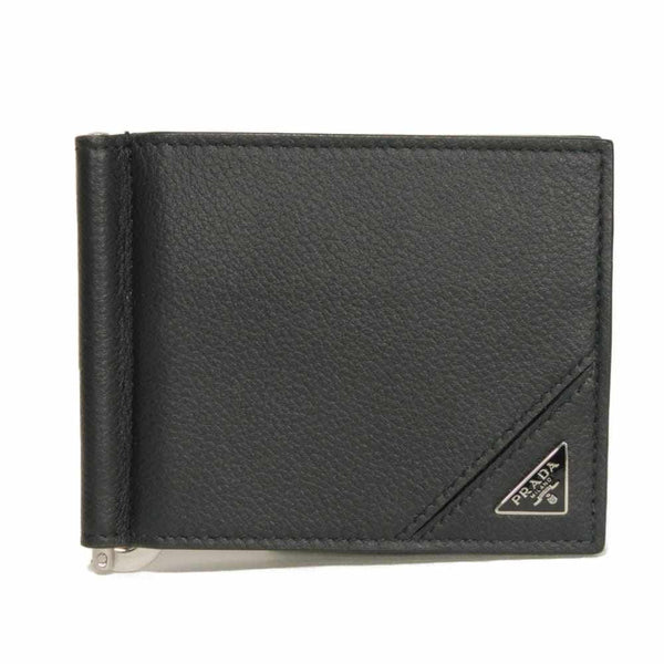 Prada Vitello Micrograin bifold wallet