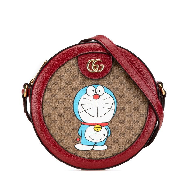 Gucci Doraemon Mini GG Supreme PVC Shoulder Bag