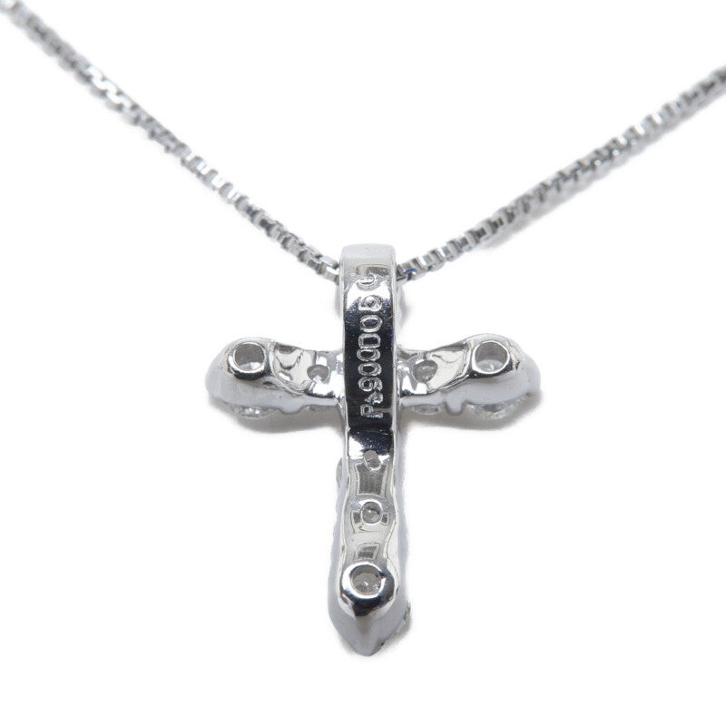 Platinum Cross Pendant Necklace