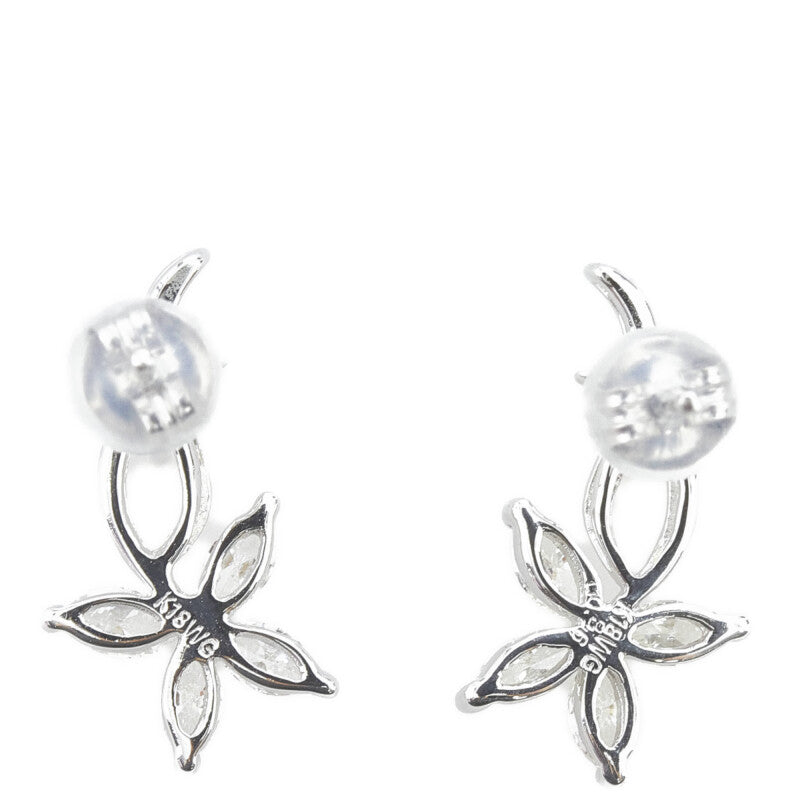 Diamond Marquise Flower Earrings