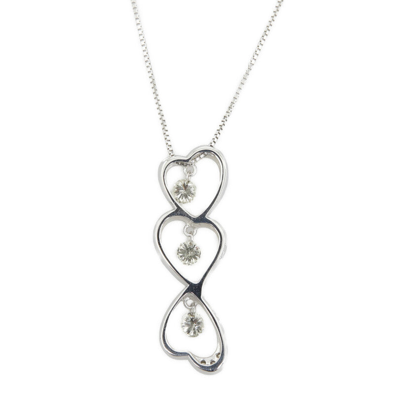 Multi Hearts & Diamond Pendant Necklace