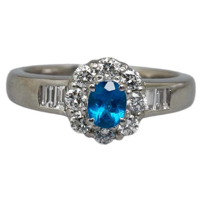 Platinum Sapphire Diamond Ring