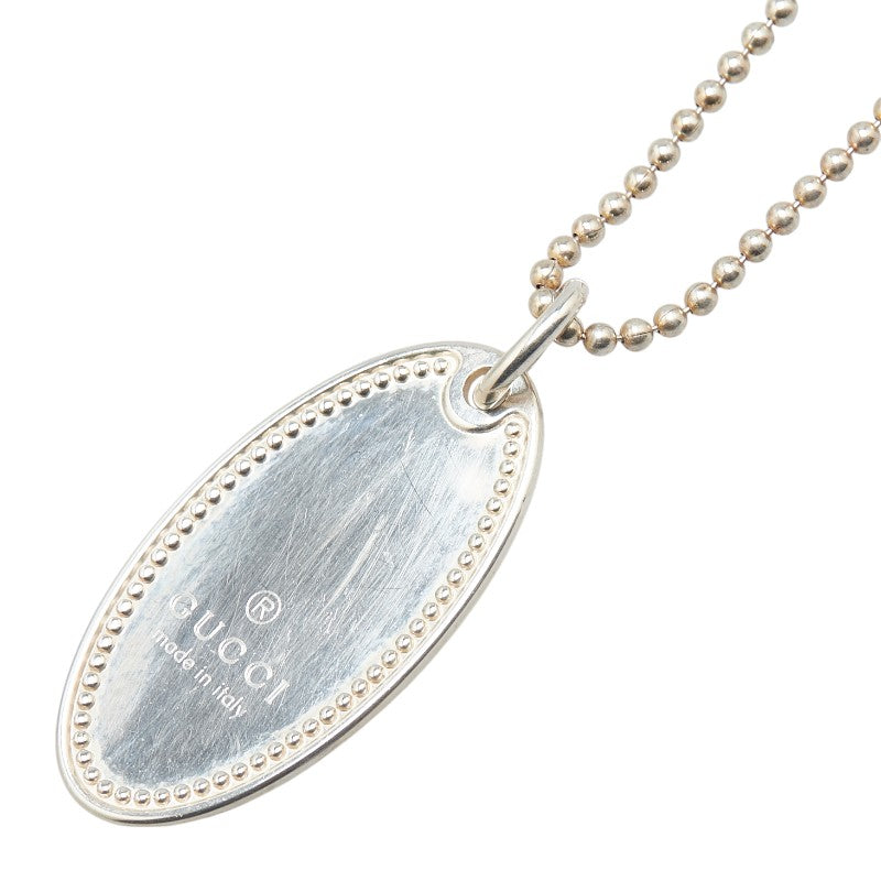 Gucci Oval Plate SV925 Necklace