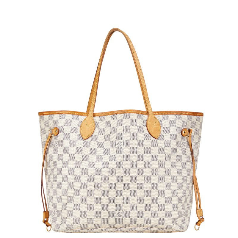 Louis Vuitton Damier Azur Neverfull MM 2way bag N51107
