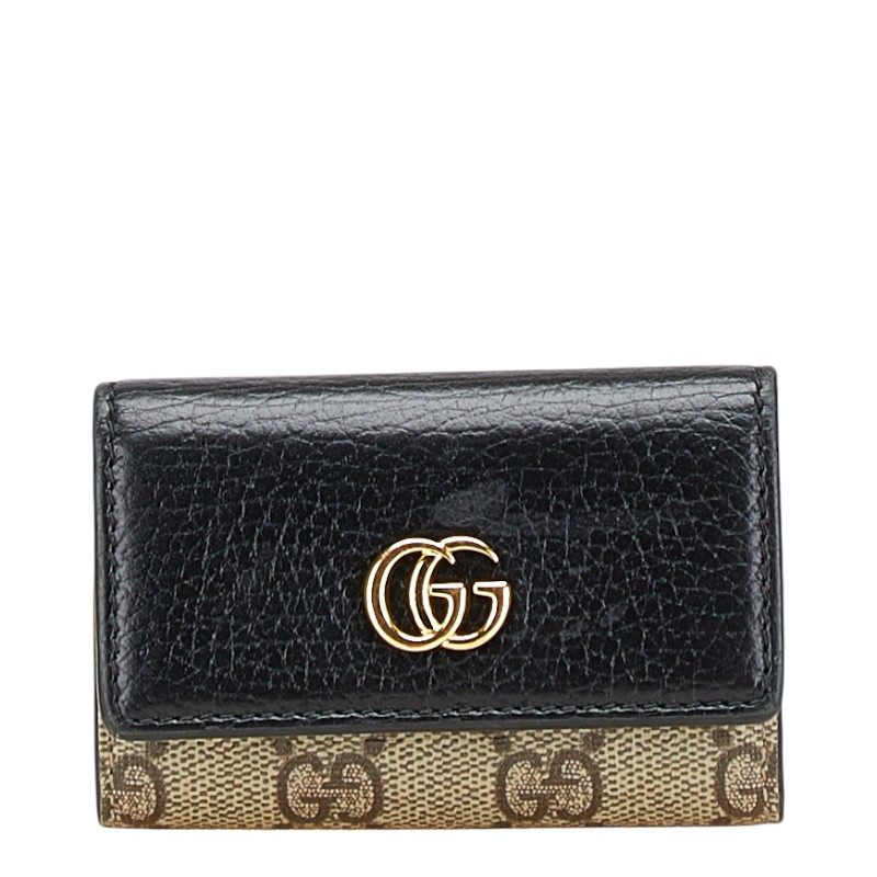 Gucci GG Marmont GG Supreme Leather Key Case