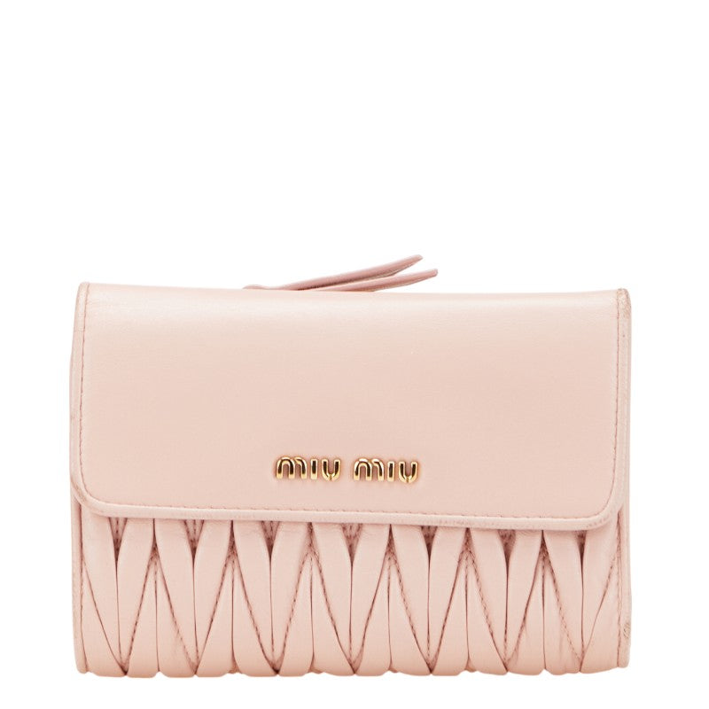 Miu Miu Matelassé Leather Wallet