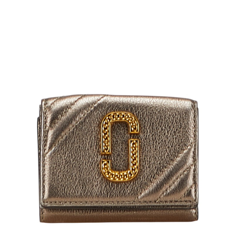 MARC JACOBS The Glam Shot Leather Trifold Wallet