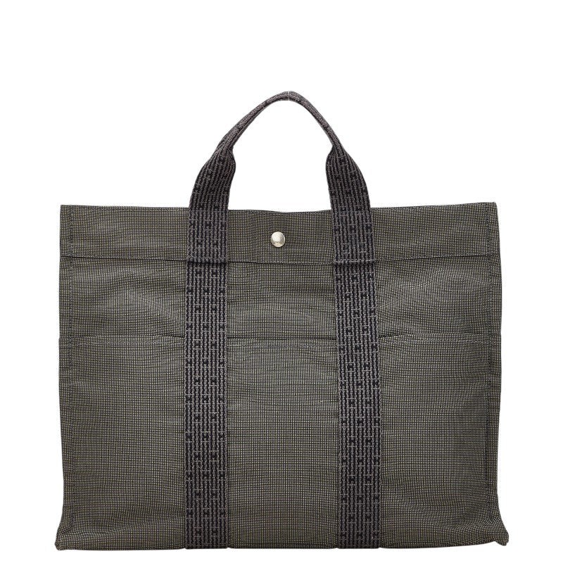 Hermes Herline Canvas Tote Bag