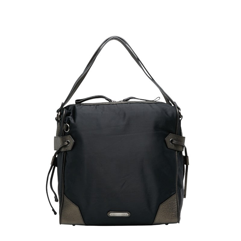 Burberry Nylon Leather Handbag