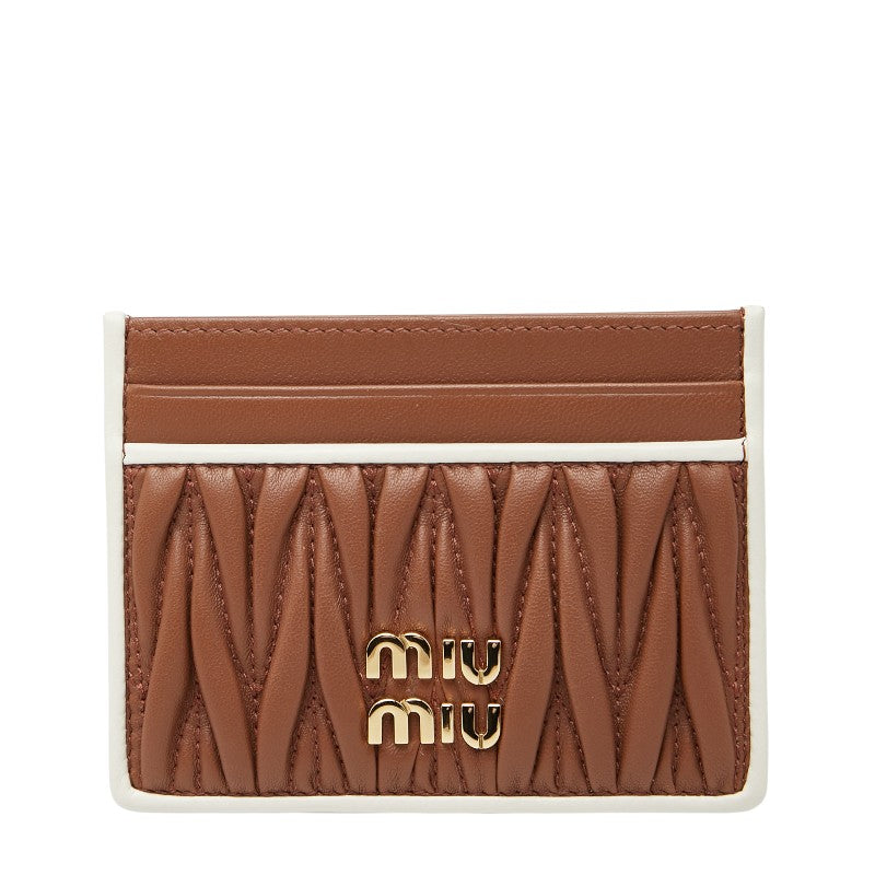 Miu Miu Matelassé Leather Card Case