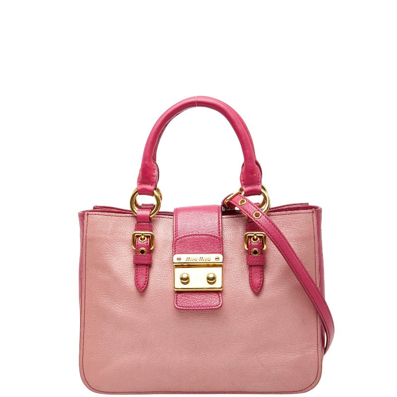 MIUMIU Madras 2way bag