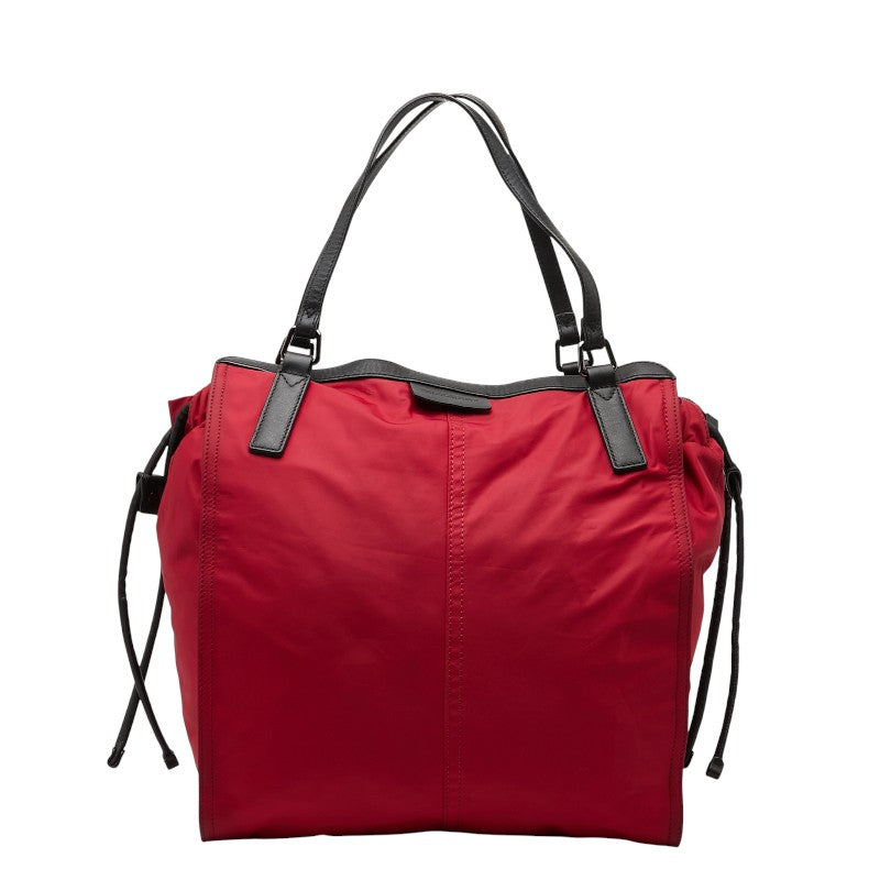 Burberry Nylon Leather Tote Bag