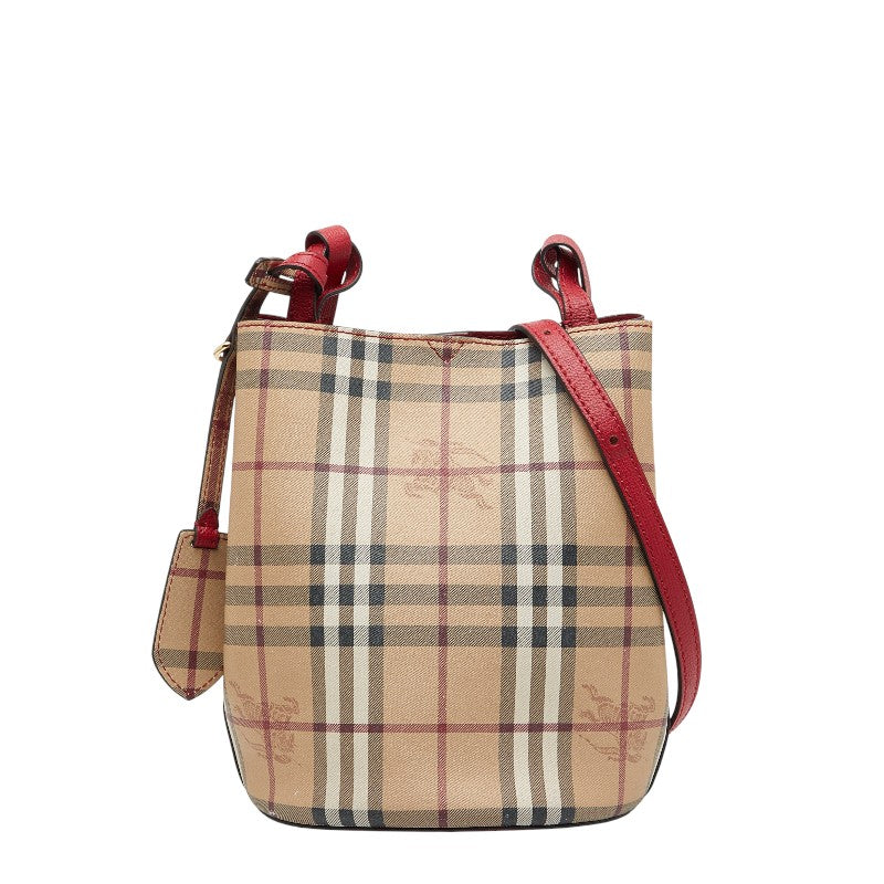 Burberry Nova Check Shadow Horse PVC Leather Shoulder Bag