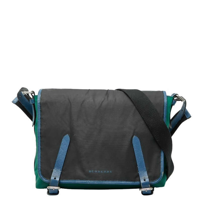 Burberry Nylon Leather Shoulder Bag