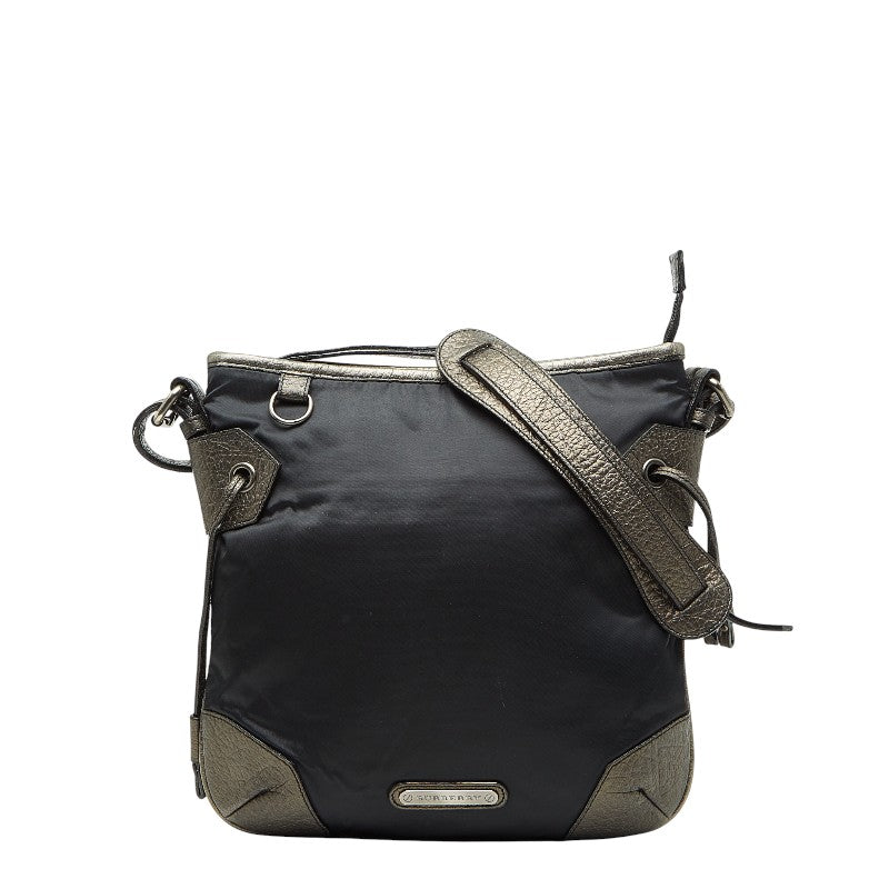 Burberry Nylon Leather Shoulder Bag