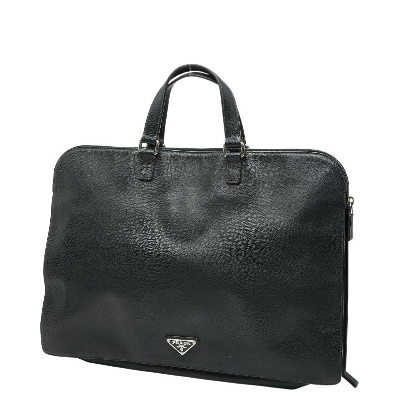 Prada Triangle Logo Saffiano Leather Handbag