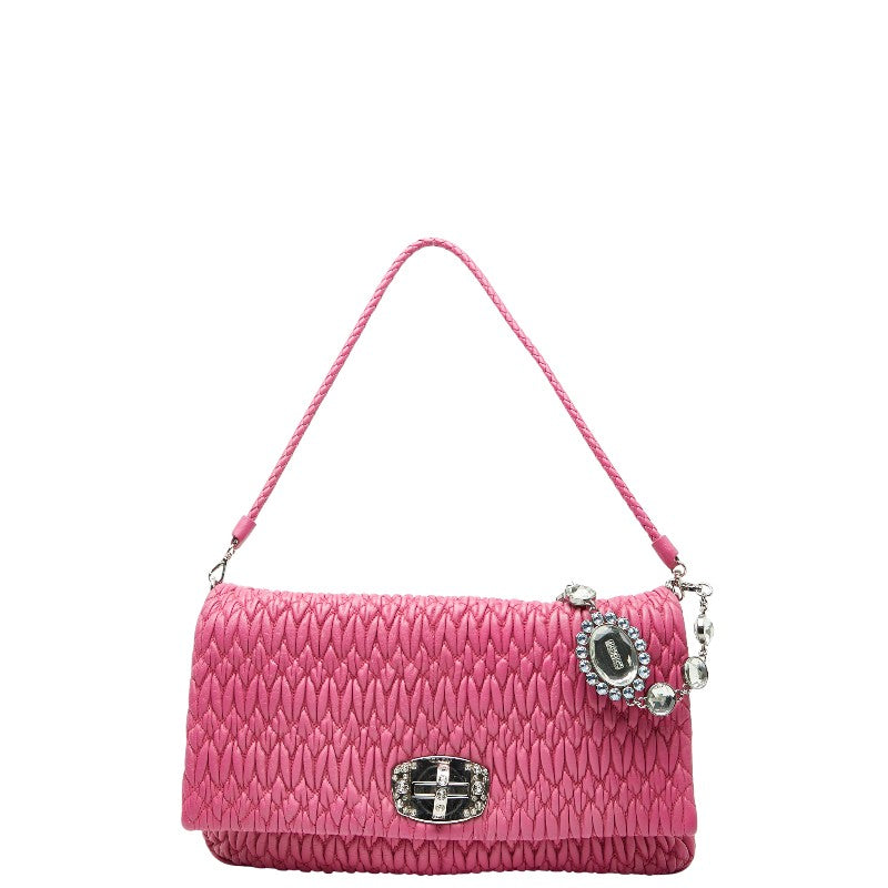 MIU MIU Matelassé Bijoux Leather Shoulder Bag