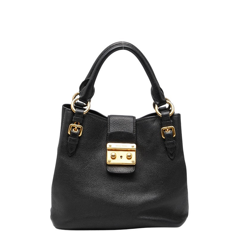 MIUMIU Madras Leather Handbag