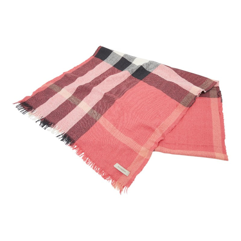 Burberry Silk Cashmere Check Scarf