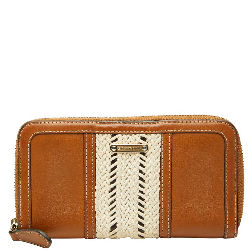 Burberry Leather Long Wallet